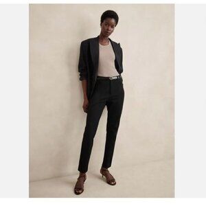 Banana Republic Black High Rise Sloan Full-Length STRETCH Pants Size 16 RT$90